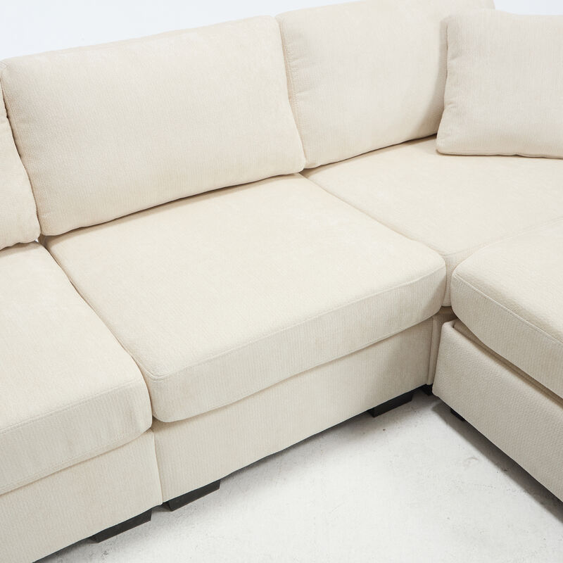Bomzik Modern Storage Sectional Sofa with Dual USB image number 7
