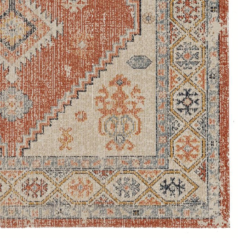 Linon Great Zero Lofton Ivory & Rust, Rug