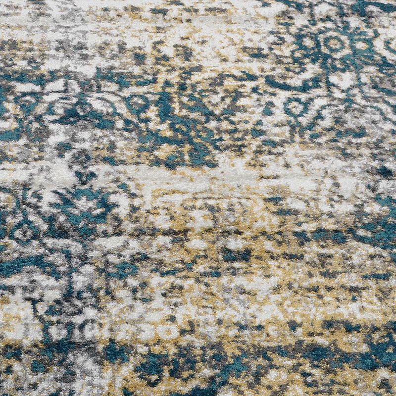 RUGSOTIC CARPETS MACHINE MADE HEATSET POLYPROPYLENE AREA RUGS  - Rectangle Shape, Floral Modern Design, Midium Pile Machine Made Area Rugs (M00006) image number 3