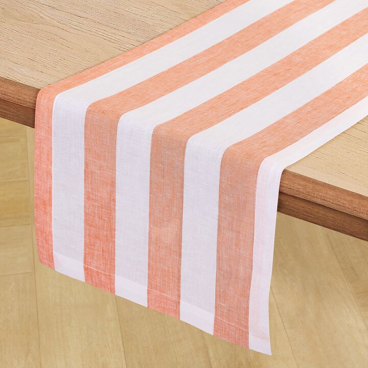 Linen Table Runner - Cabana Stripe