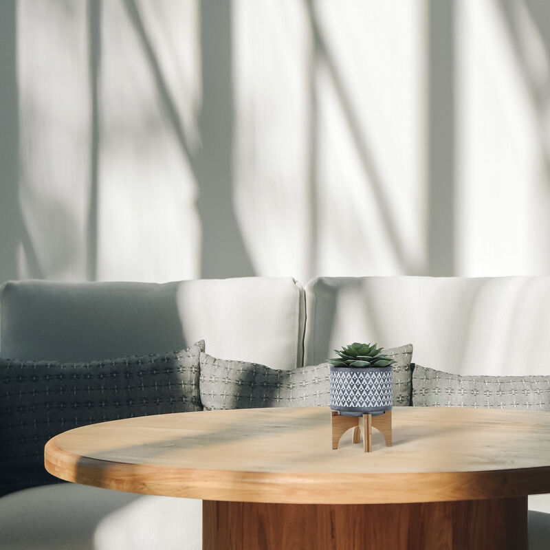 5" Aztec Planter On Stand