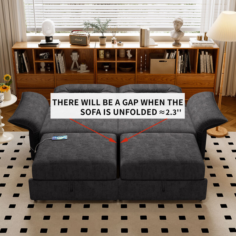 Honnox 85-inch convertible sofa bed image number 8