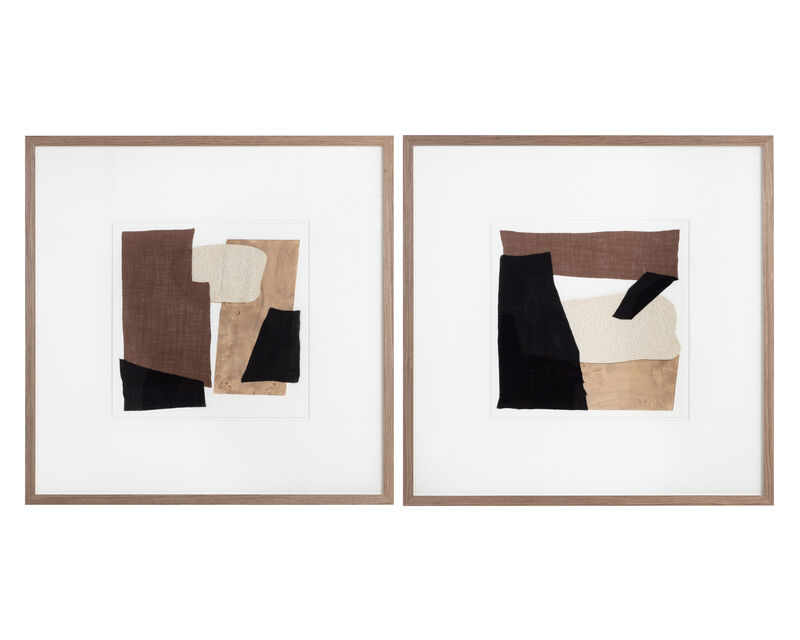 Household Rhythm II - 40" X 40" - Medium Brown Frame image number 3
