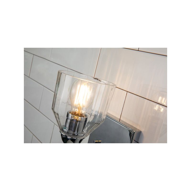 Lucas McKearn Felice 1 Light Wall Sconce In Polished Chrome With Gold Accents