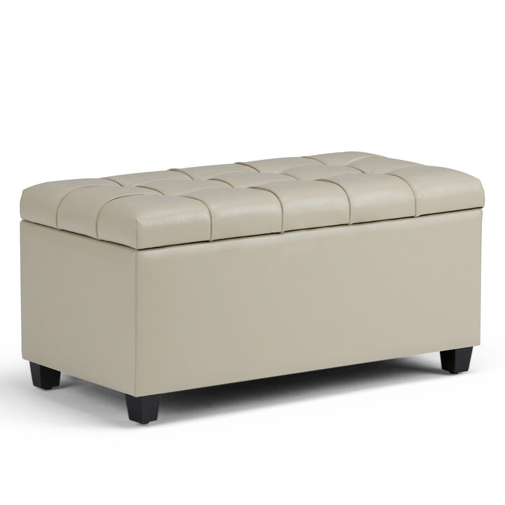 Simpli Home Sienna Storage Ottoman Bench