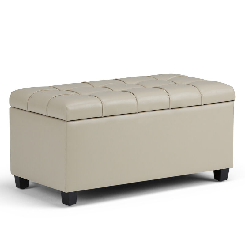 Simpli Home Sienna Storage Ottoman Bench image number 0