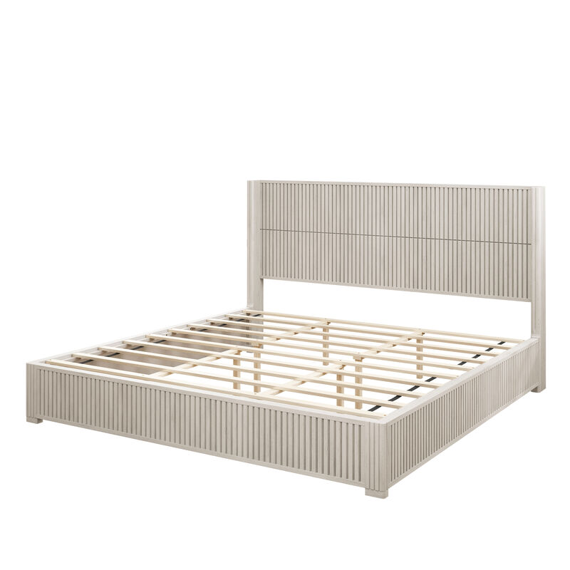 Lisfer Solid Wood Platform Bed image number 7