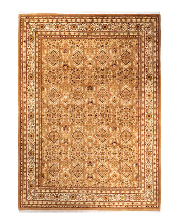 Mogul, One-of-a-Kind Hand-Knotted Area Rug  - Yellow, 9' 3" x 12' 9"