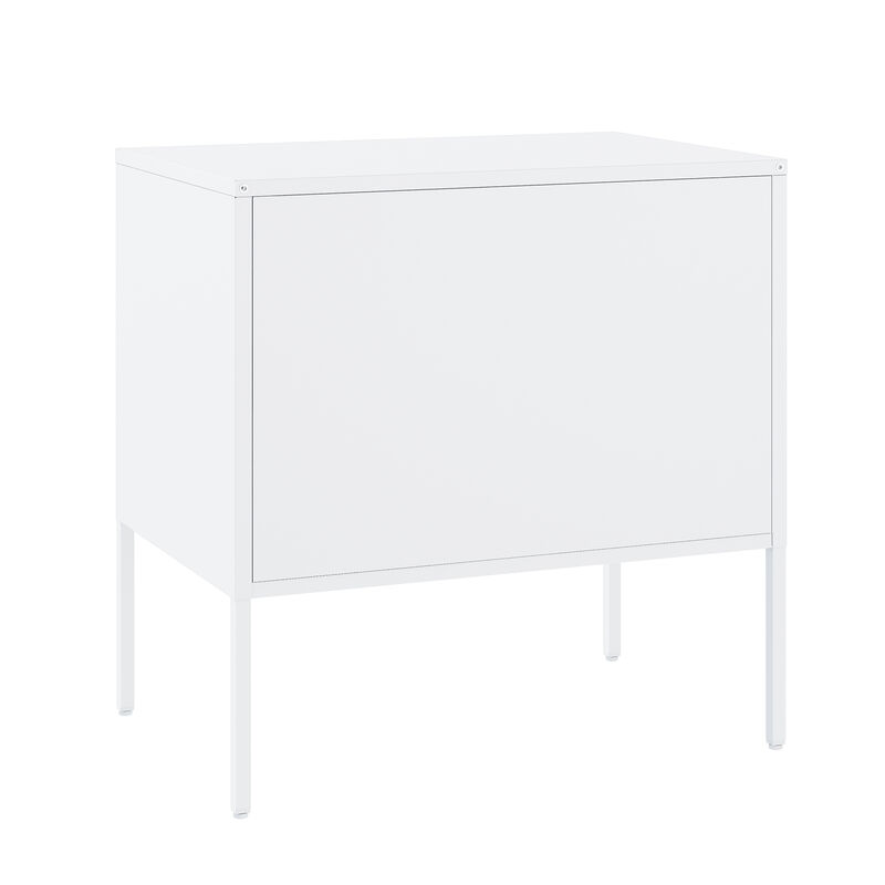 Ava White Accent Cabinet