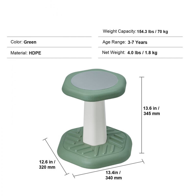 Kids Active Wobble Chair with Soft Cushion Improves Focus and Posture for Classroom image number 2
