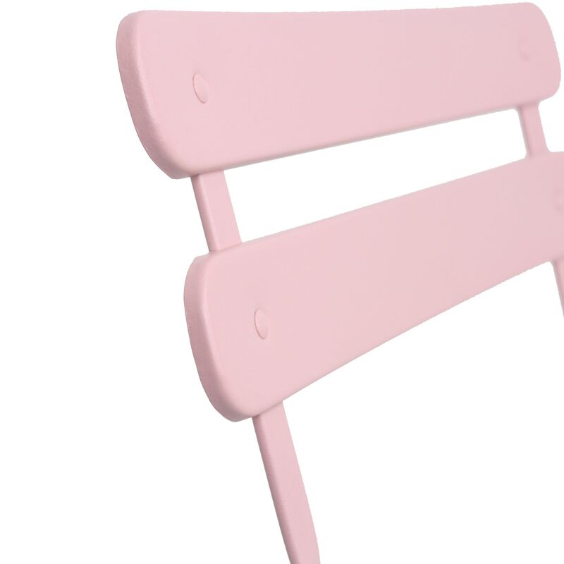 3 Pieces Patio Bistro Balcony Metail Chair Table Set image number 6