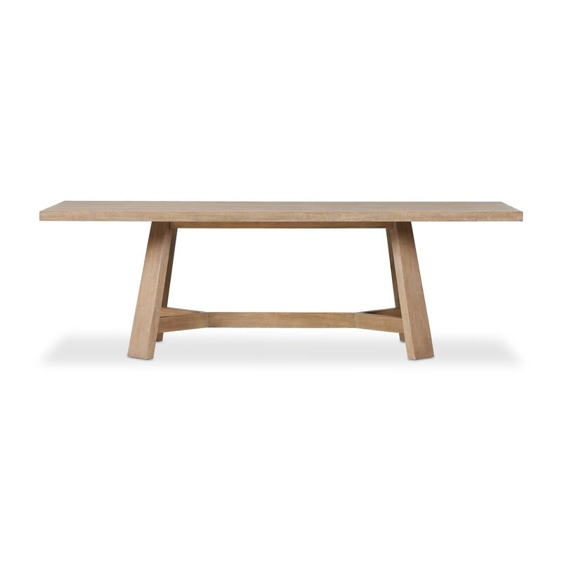 Munich 96" Warm Natural Oak Dining Table