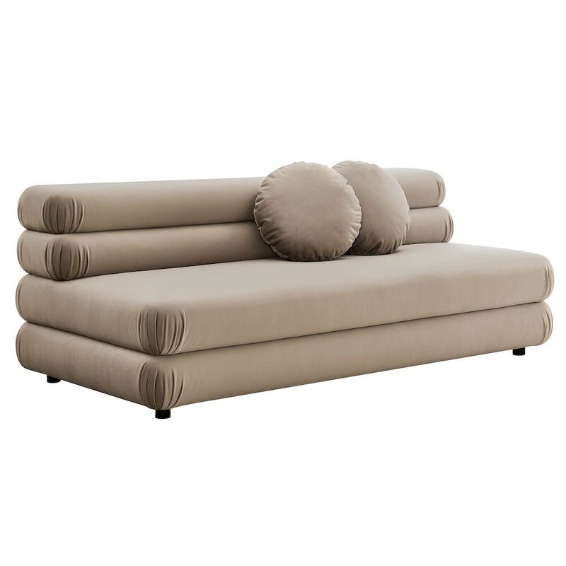 Jubilee Modular Performance Velvet Armless Loveseat image number 0