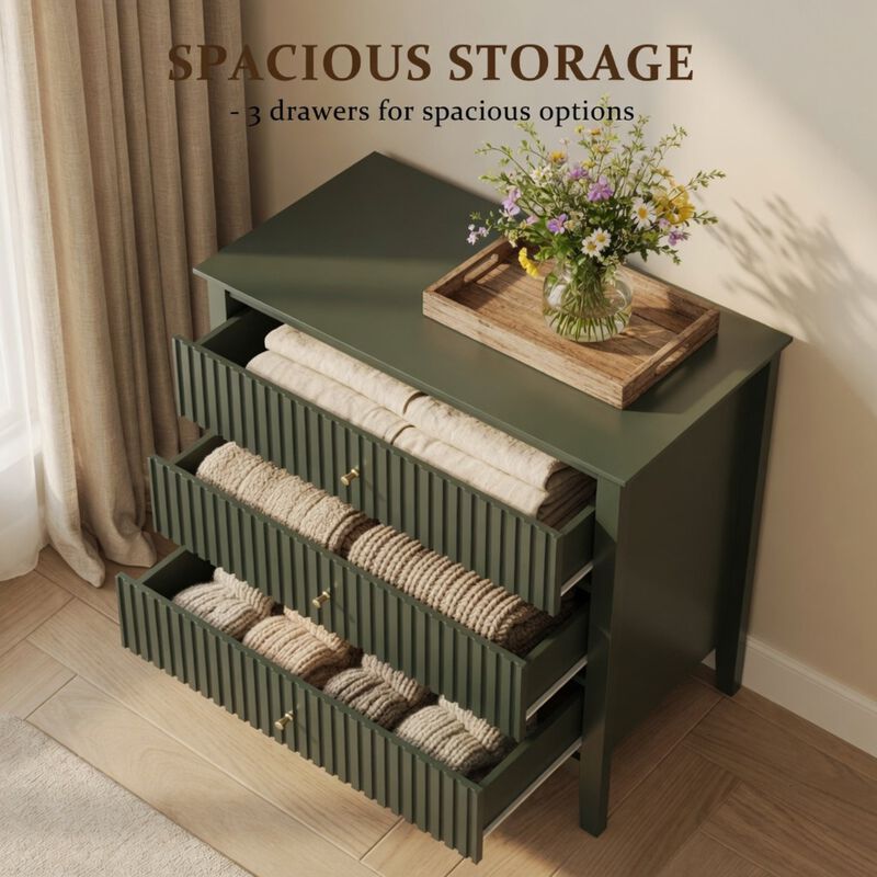 Bekkig Modern 3-Drawer Dresser image number 6