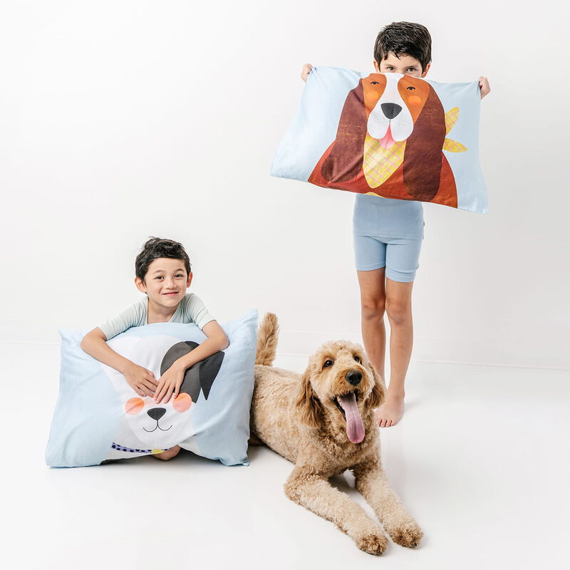 2 pack Dog Standard Pillowcase Set - 100% Cotton