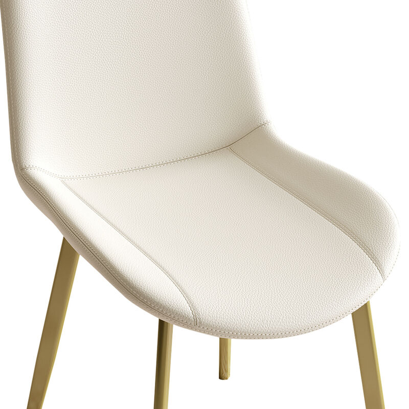 GOODSILO Modern Industrial Design Dining Chairs Set of Four with Ergonomic Comfort image number 3