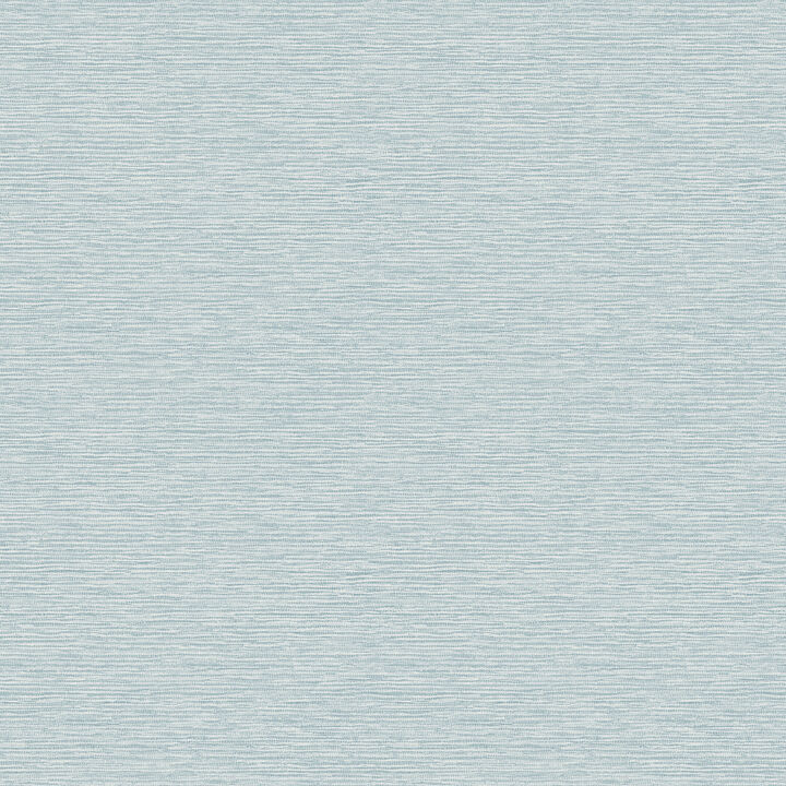 Gump Light Blue Faux Grasscloth Wallpaper