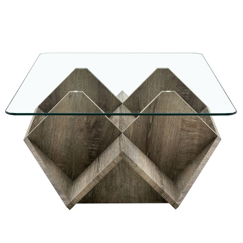 Molcul Tempered Glass & MDF Coffee Table image number 7