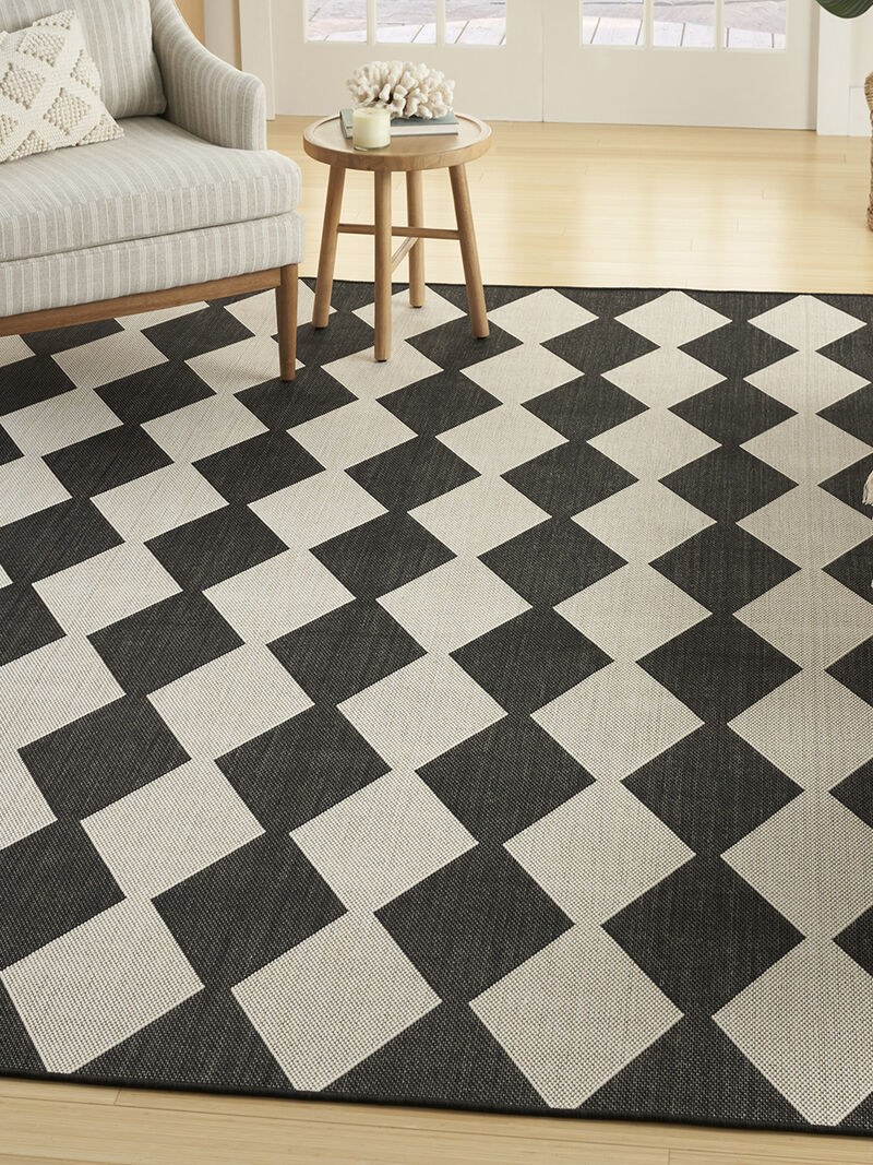 Positano POS04 Black 6' x 9' Rug