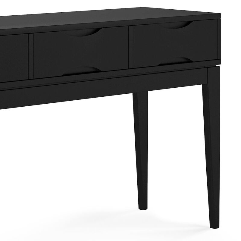 Simpli Home Harper Solid Hardwood Console Sofa Table In Black