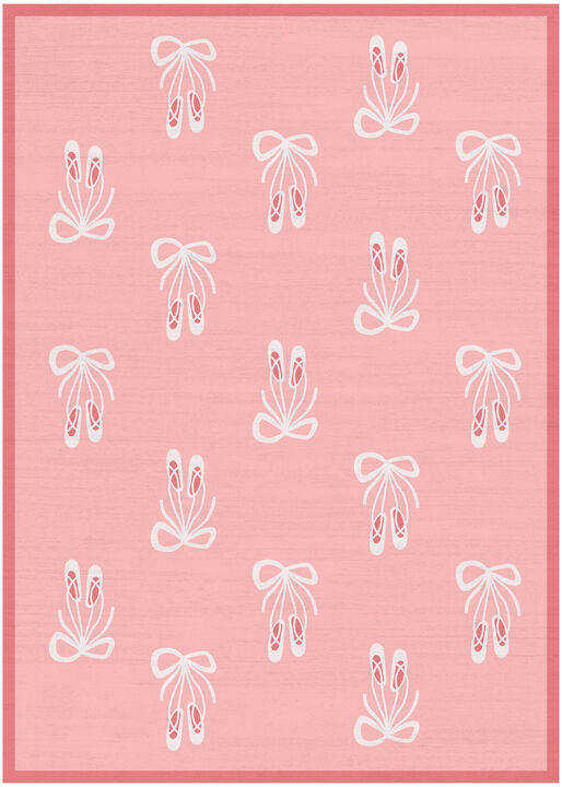 HomeRoots Ballet Slipper Youthful Washable Area Rug
