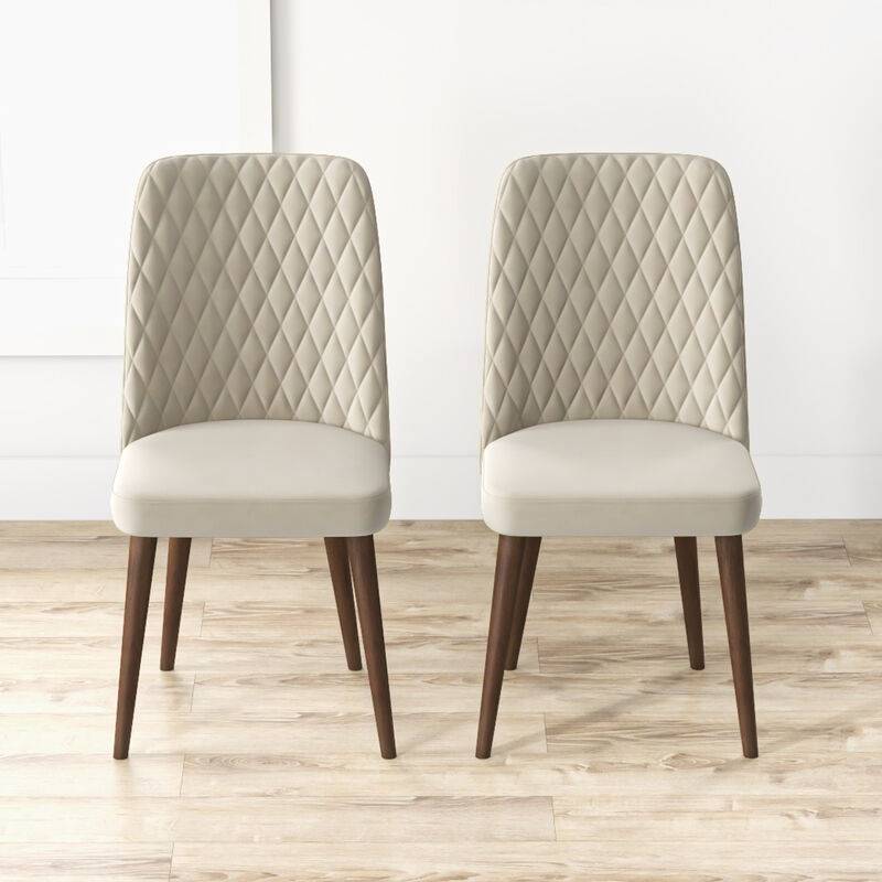 Merax Mid-Century Modern Velvet Dining Chair (Set of 2)