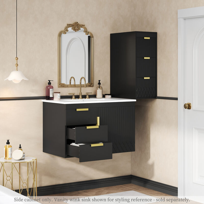 ELEMENT ACE Wall Mounted Floating Cabinet with Drawers for Modern Bathroom and Living Room Organization image number 5