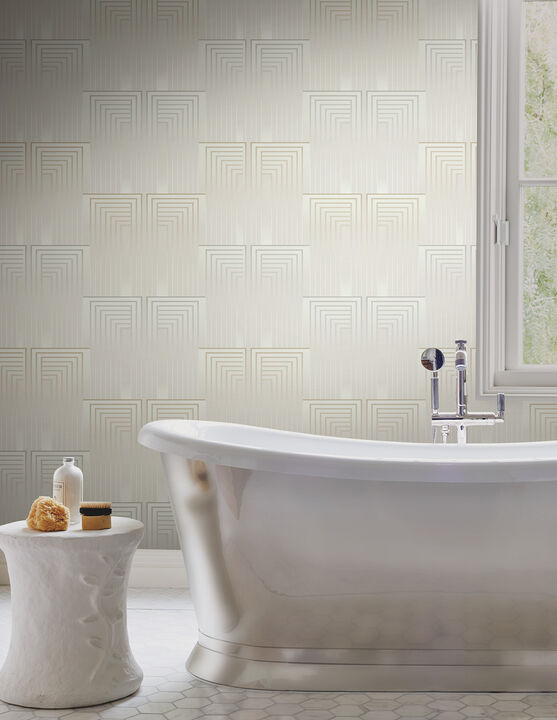 Vanishing Silver & Gold Peel & Stick Wallpaper