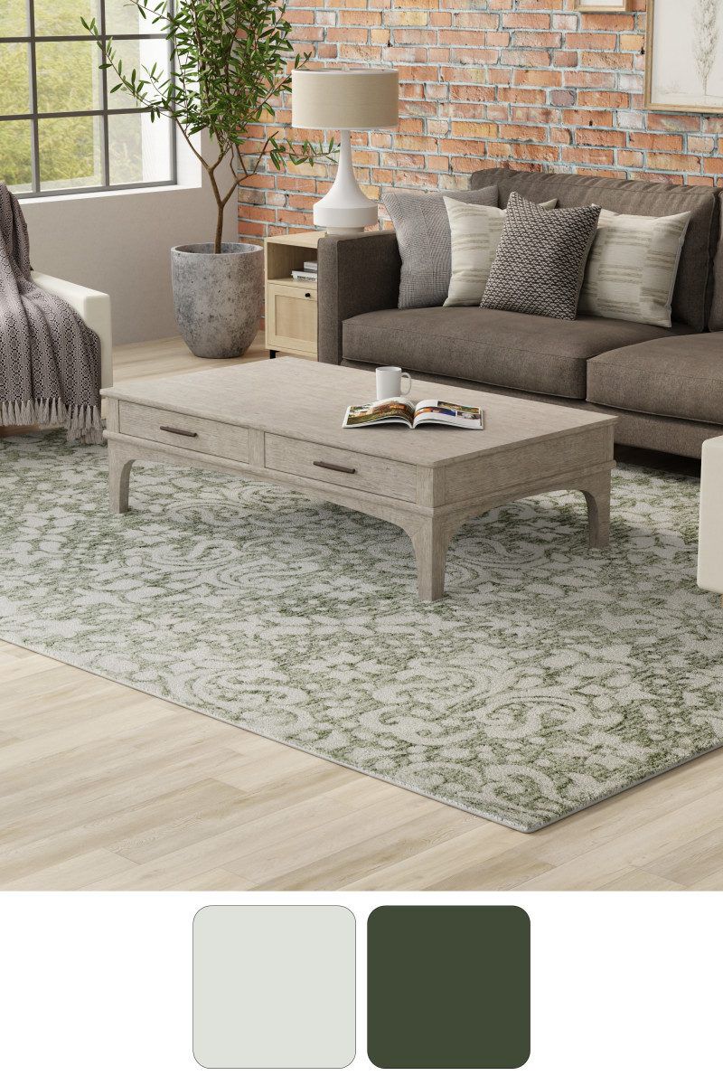 Belfort 8A28F Green 9' x 12' Rug image number 2