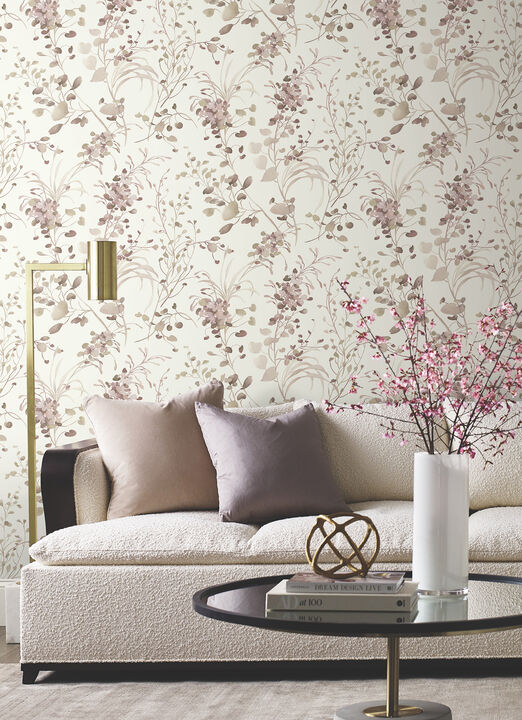 Spring Whispers Soft Blush Wallpaper