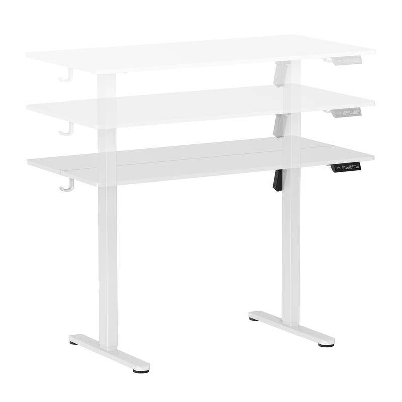 HomeRoots Adjustable Black Wood and Steel Standing Desk image number 3