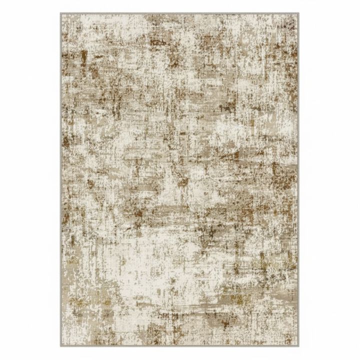 HomeRoots Abstract Washable Area Rug