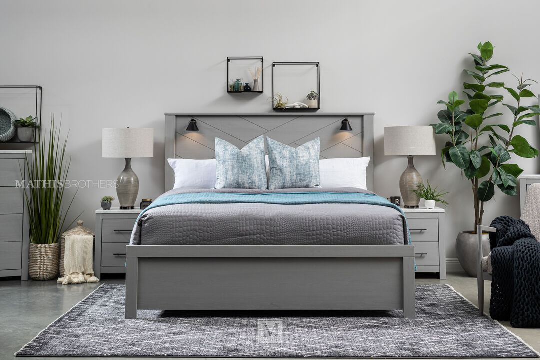 Ashley Cottonburg Casual Queen Panel Bed