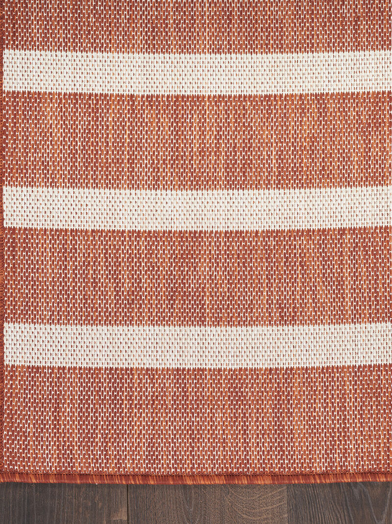 Positano POS03 Terracotta/Ivory 7' x 10' Rug image number 3
