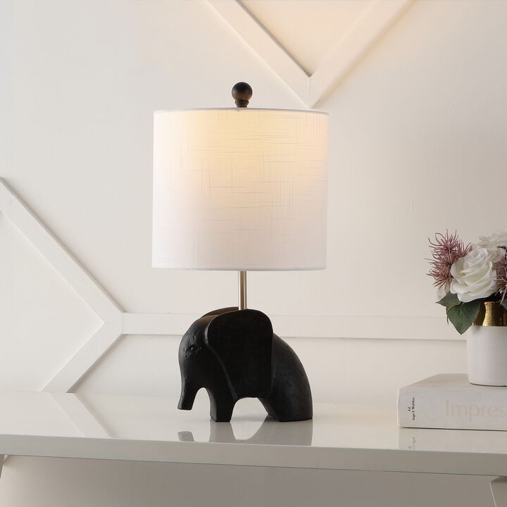 Koda Eclectic Southwestern Resin/Iron Elephant LED Kids' Table Lamp