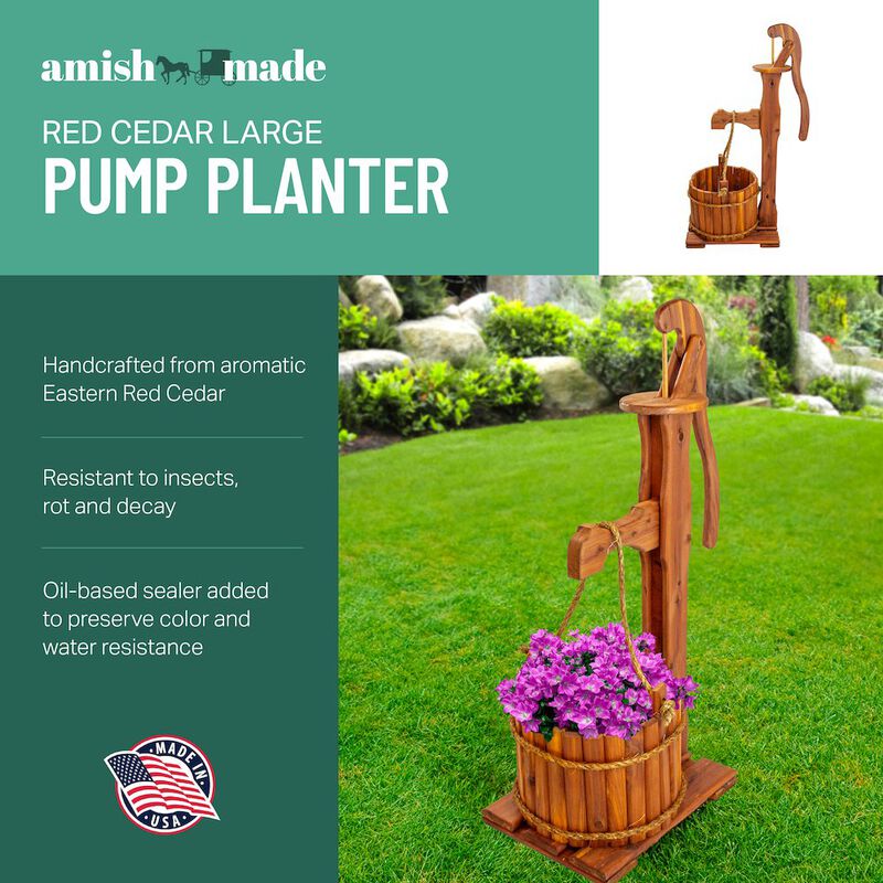 American Furniture Classics Large Pump Planter image number 4