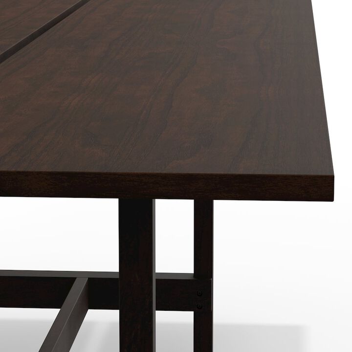 Comfort Pointe Jaslyn Split Top Dining Table - Walnut