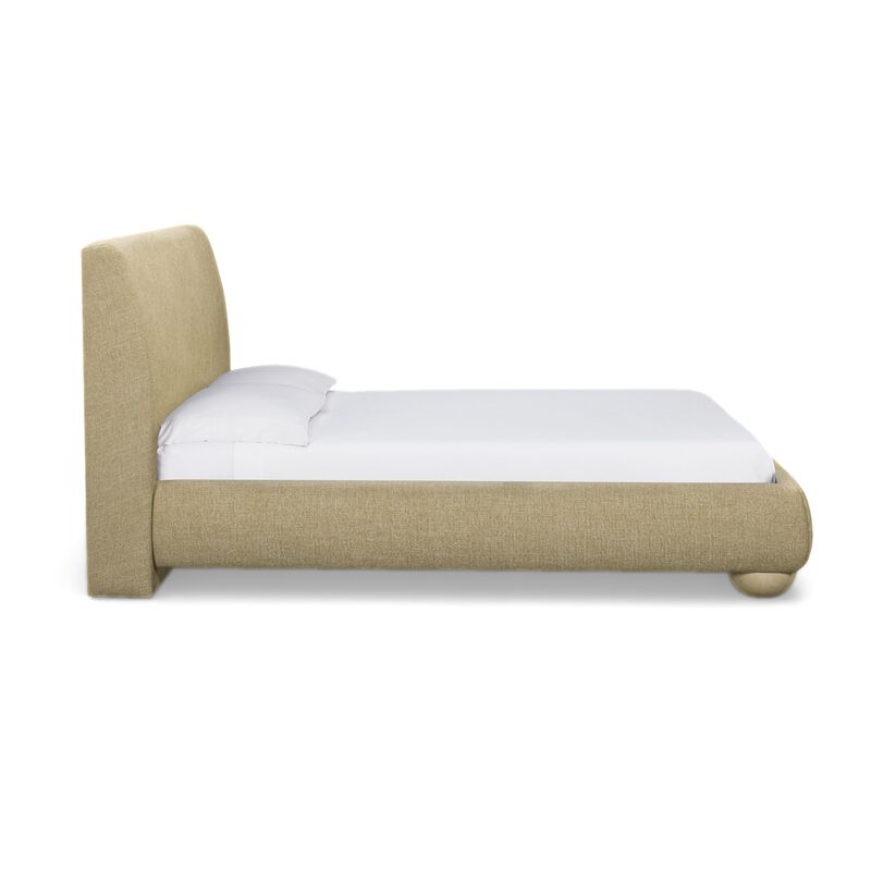 Rayne Honey Textured Fabric King Bed image number 2