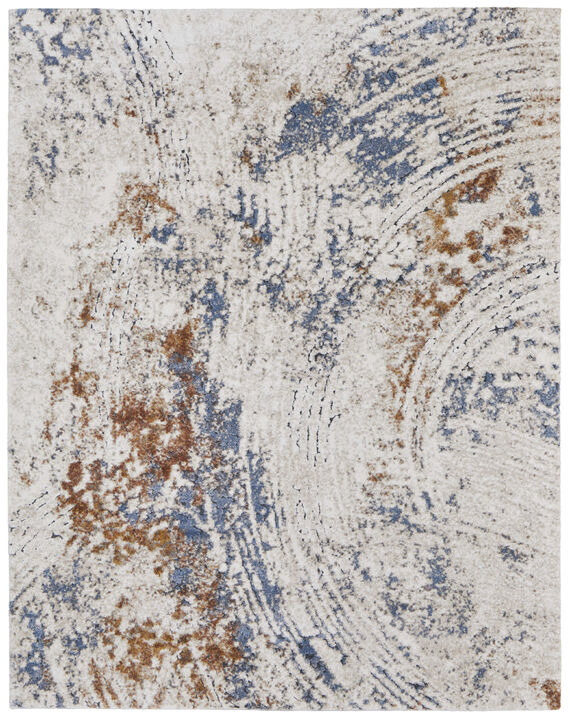 HomeRoots Abstract Power Loom Area Rug
