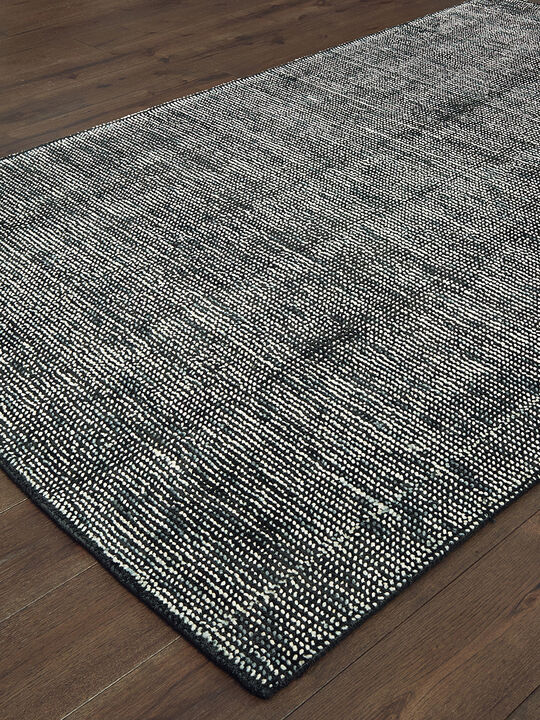 Lucent 2'6" x 8' Charcoal Rug