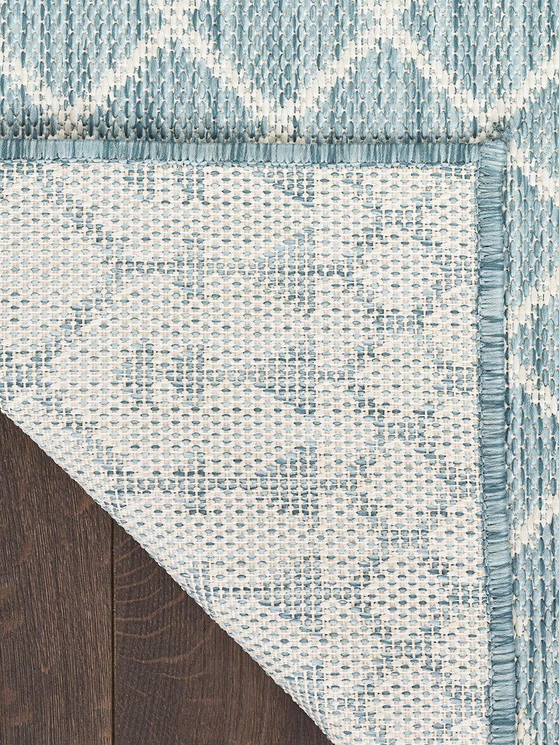 Positano POS02 Aqua 2'2" x 10' Rug image number 1