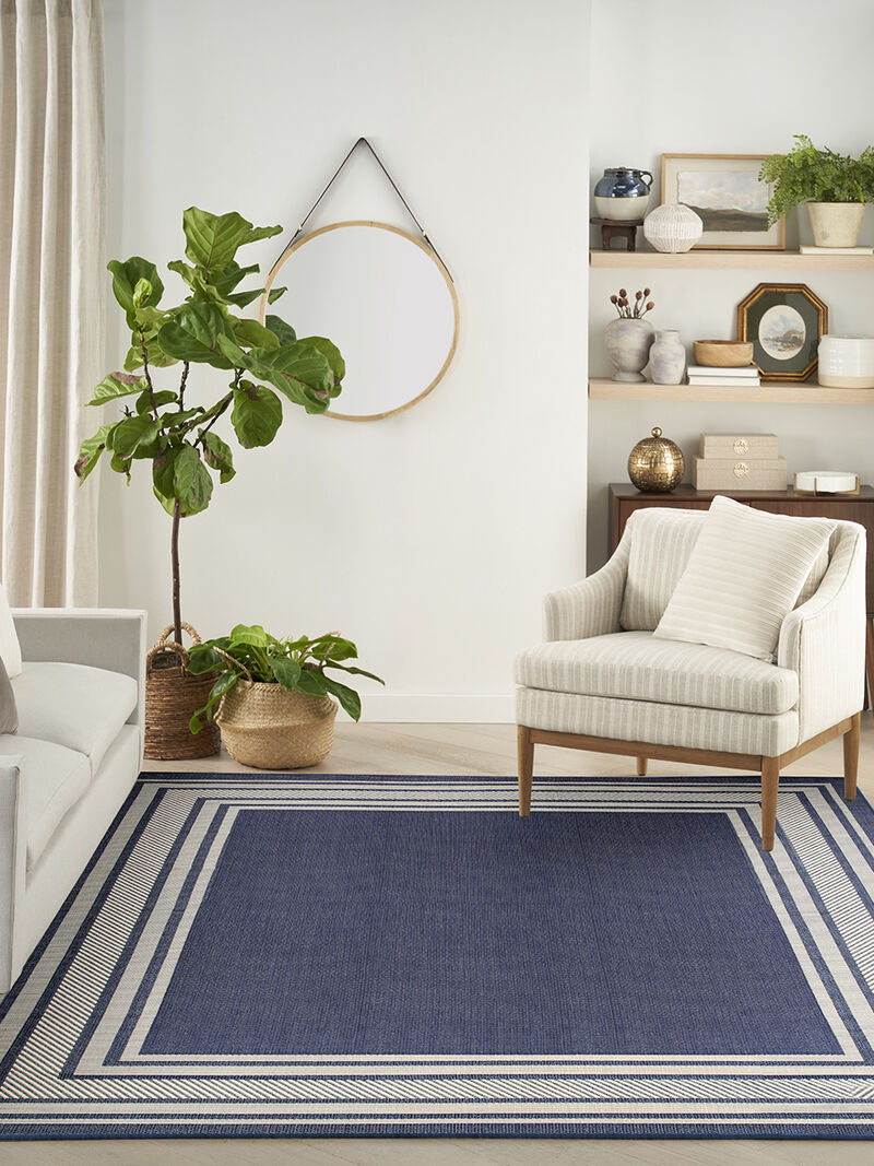 Horizon Indoor/Outdoor HOZ03 Navy 10' x 14' Rug