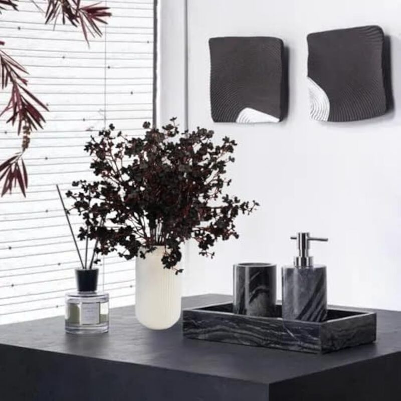10 Piece Black Artificial Gypsophila Flowers Wedding Centerpiece Decor image number 3