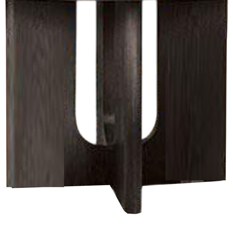 Zoko Round Dining Table, Pedestal Base, Ash Gray, Solid Wood 54 Inch - Benzara