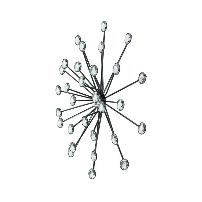 Jeweled 3D Bursting Star Wall Sculpture Set of 3 image number 1