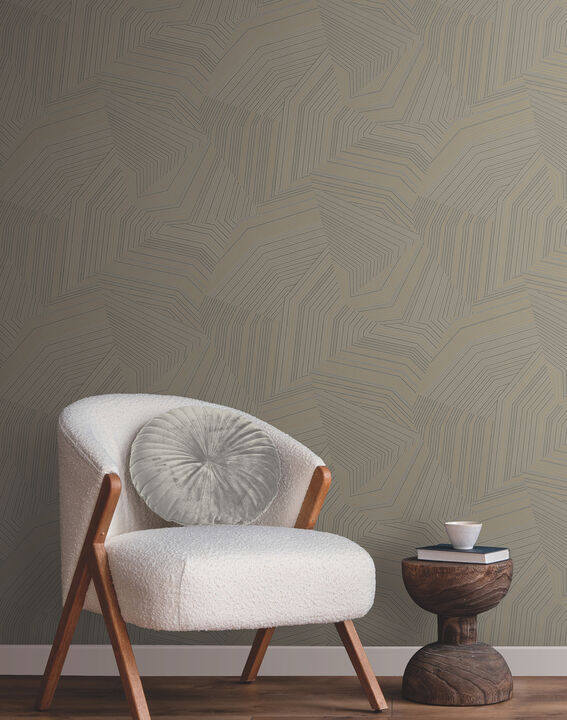 Dotted Maze Glint Wallpaper