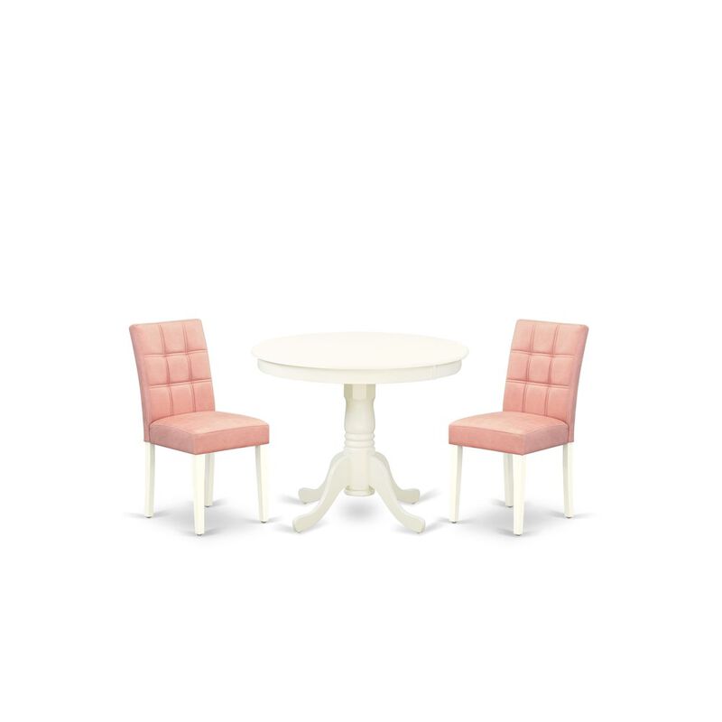 3 Piece Dining Table Set consists A Wood Table