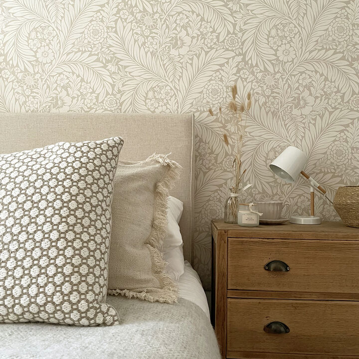 Florence Neutral Leaf Wallpaper