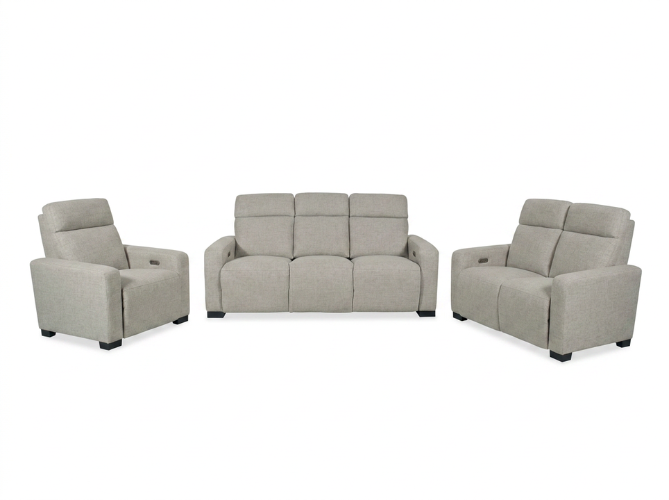 Acadia Taupe 3-Piece Living Room Set