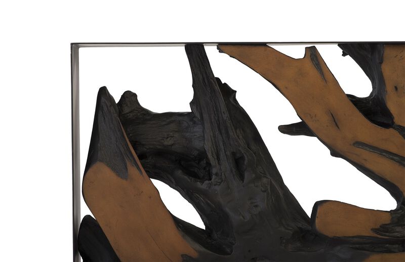 Cast Root Metal Framed Console Table